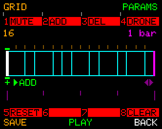 The Advanced Mode, with the knob-press actions labelled