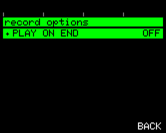 Chord Rhythm Record Options