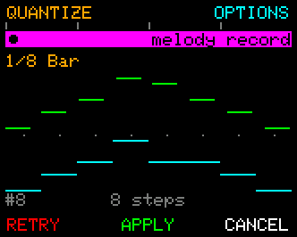 Melody Record - after capturing a phrase