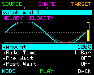 Modulator - reached from a MOD shortcut